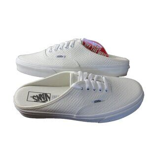 Vans Women's Authentic Mule Blanc De Blanc True White shoes Sizes NIB